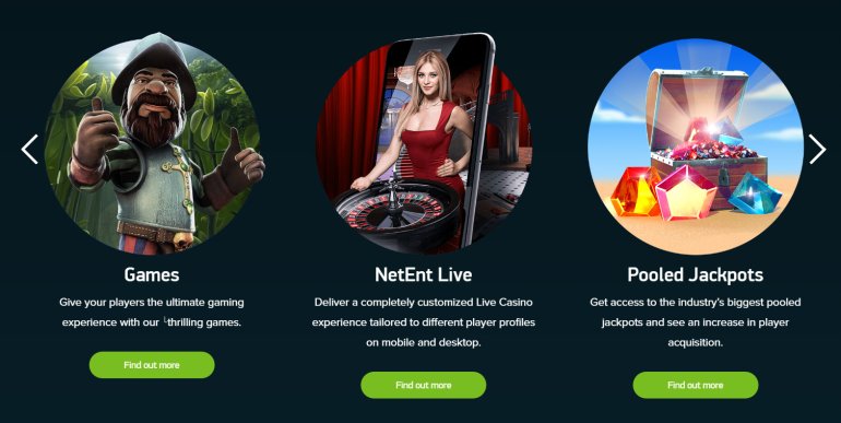 Casinos Games Running on Software from NetEnt